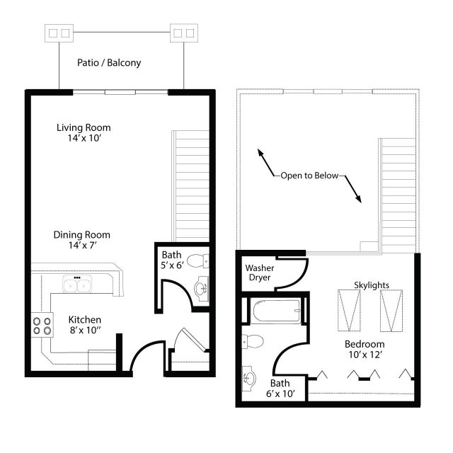 1 BR Loft Prairie Crest Apartments Verona, WI